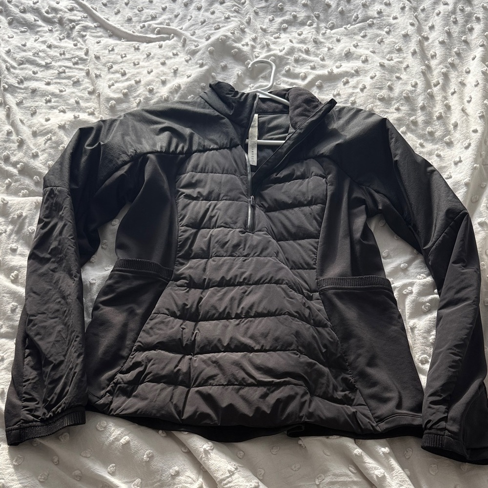 lululemon athletica Black Quarter Zip Puffer Jacket